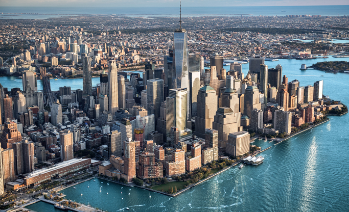 New York City aerial view 