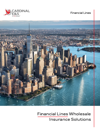 Cardinal E&S Financial Institutions Sell Sheet